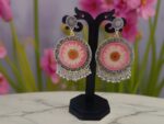 Handmade Earrings with Natural Flower
