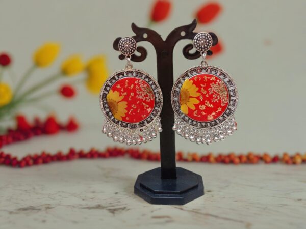 Handmade Earring with Sunflower