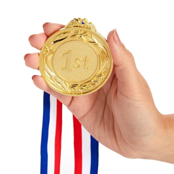 Award Medal Set - Metal for Sports, Competitions, Spelling Bees, Party Favors