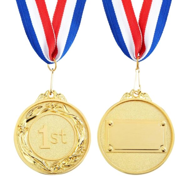 Award Medal Set - Metal for Sports, Competitions, Spelling Bees, Party Favors