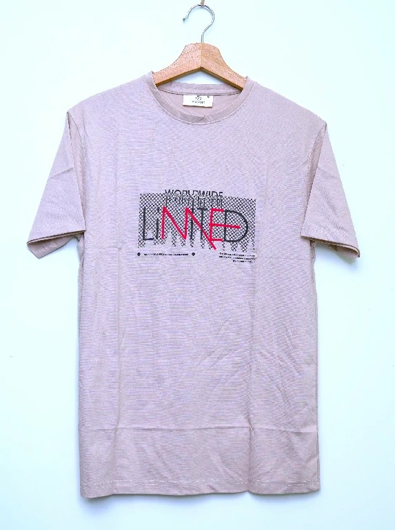 VINIIS Round Neck Cotton T-Shirt – Cream