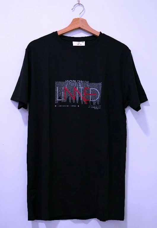 VINIIS Round Neck Cotton T-Shirt – Black